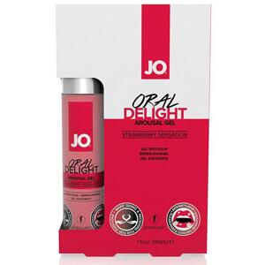 JO Oral Delight Stimulačný gél - jahoda 30 ml