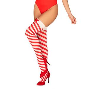 Vánoční punčochy Kissmas stockings - Obsessive červená
