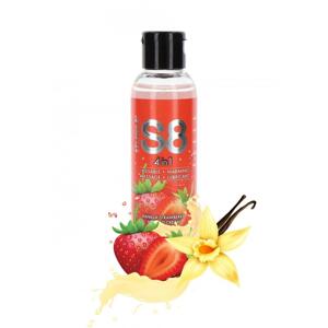 S8 4 in 1 Dessert Lubrikačný gél jahoda 125 ml