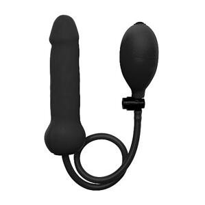 Ouch! Nafukovacie dildo - čierne