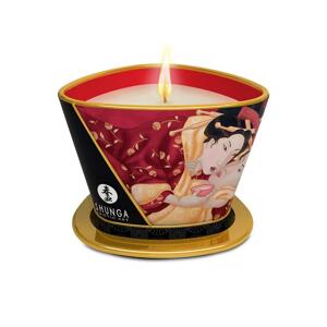 SHUNGA - masážna sviečka s vôňou jahôd a šampanského 170 ml