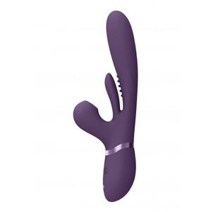 VIVE Kura G-Spot Vibrátor so stimuláciou klitorisu - fialový