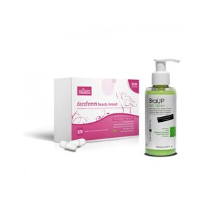 VALAVANI Akčný balík - Decofemm Beauty Breast 120 kapsúl + Gél na spevnenie poprsia Lovely Lovers 150ML