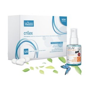 VALAVANI Akčný balíček: Crilex 120 kapsúl + Delay Sprej 50 ml